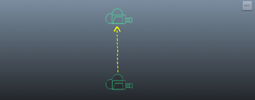Camera animation - straight